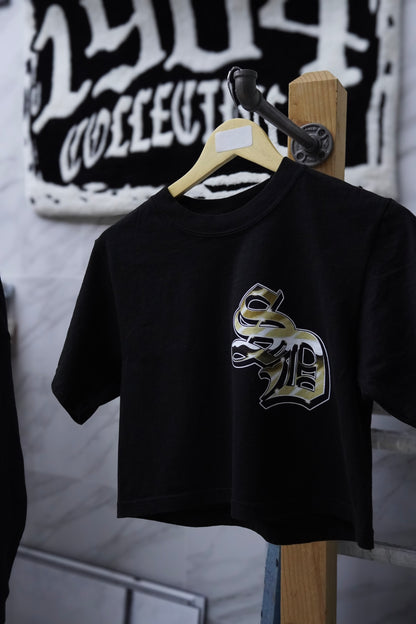 1904 Gold Plaque crop top
