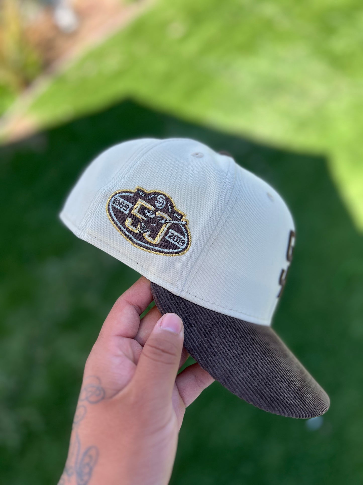 San Diego Padrs white with brown cord